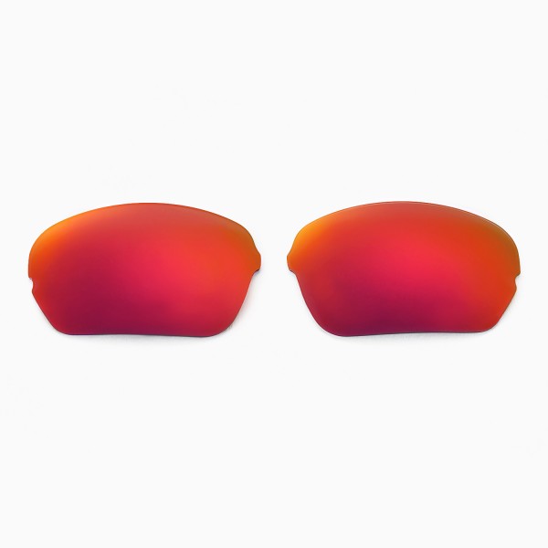 Walleva Fire Red + Ice Blue Polarized Replacement Lenses for Oakley